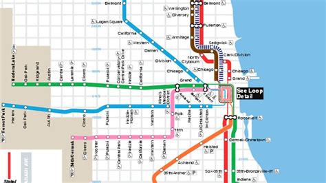 Chicago's Blue Line Map